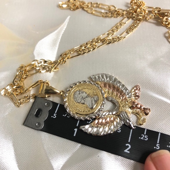 18k Gold Filled Men Eagle Necklace - Picture 4 of 4